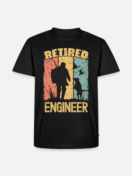 Hunting retired engineer - Men's Premium Organic T-Shirt - black
