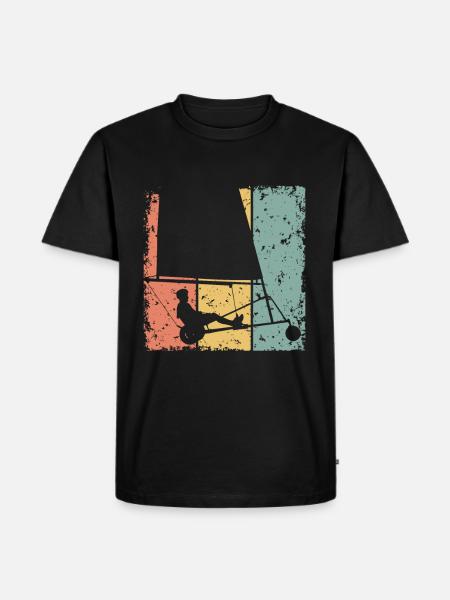 Sand-yachting retro - Men's Premium Organic T-Shirt - black