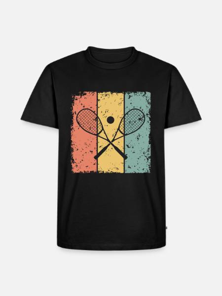 Squash retro - Men's Premium Organic T-Shirt - black