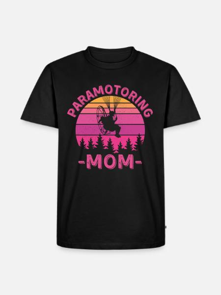 Maman paramoteur - T-shirt Premium bio Homme - noir