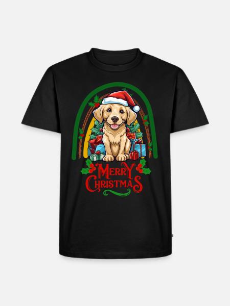 Noël Labrador - T-shirt Premium bio Homme - noir