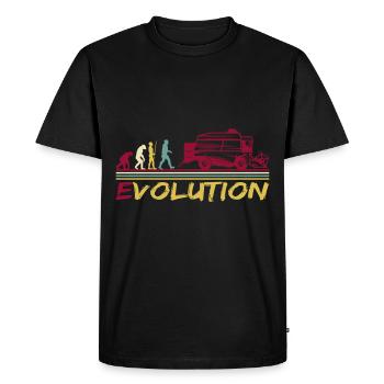 Combine harvesters Mashed harvesters Cereals Farmer Evoluti - Men's Premium Organic T-Shirt - black - Front - Nico (187cm)