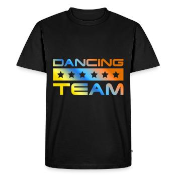 Dancing Crew Coloré - T-shirt Premium bio Homme - noir - Devant - Nico (187cm)