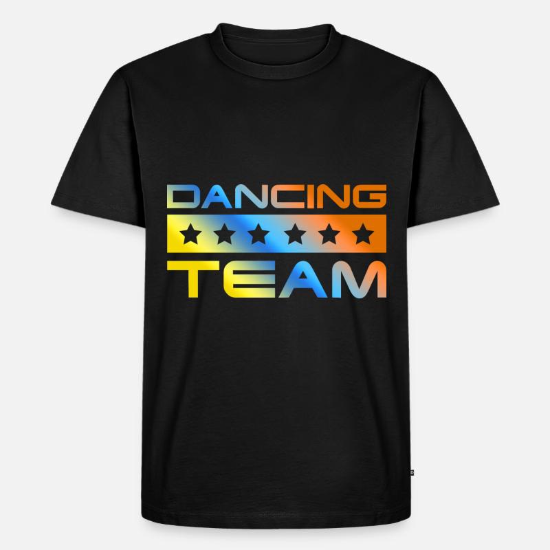 Dancing Crew Bunt - Männer Premium Bio T-Shirt - Schwarz