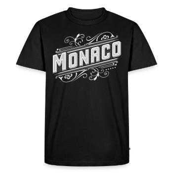 Monaco - Monte Carlo - Men's Premium Organic T-Shirt - black - Front - Nico (187cm)