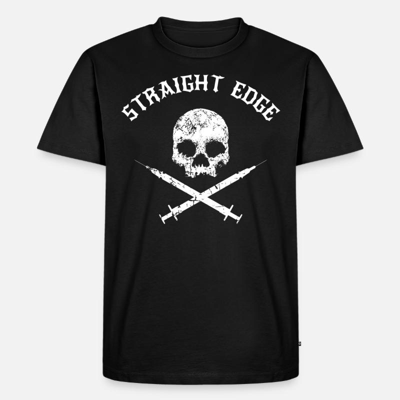 Straight Edge - sans drogue - T-shirt Premium bio Homme - noir