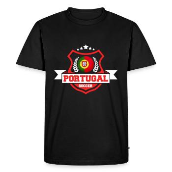 Portugal Football Cadeau - T-shirt Premium bio Homme - noir - Devant - Nico (187cm)