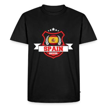Spain football gift - Men's Premium Organic T-Shirt - black - Front - Nico (187cm)