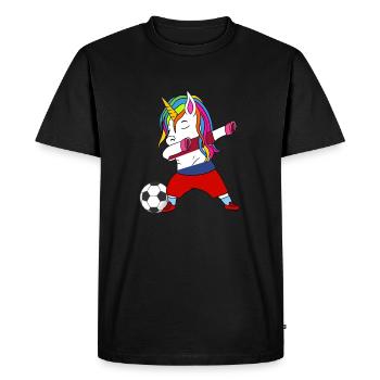 Cadeau de dabbing de football néerlandais - T-shirt Premium bio Homme - noir - Devant - Nico (187cm)