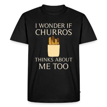 Churro Gift Mexico Nourriture - T-shirt Premium bio Homme - noir - Devant - Nico (187cm)