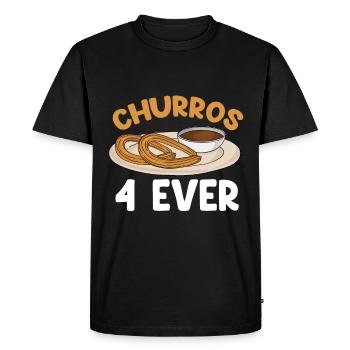Churro Gift Mexico Nourriture - T-shirt Premium bio Homme - noir - Devant - Nico (187cm)