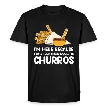 Churro Gift Mexico Nourriture - T-shirt Premium bio Homme - noir - Devant - Nico (187cm)