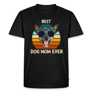 Australian Cattle Dog - Men's Premium Organic T-Shirt - black - Front - Nico (187cm)
