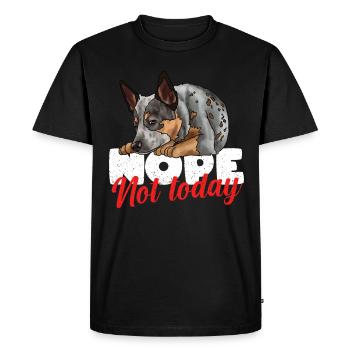 Australian Cattle Dog - Men's Premium Organic T-Shirt - black - Front - Nico (187cm)