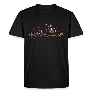 Australian Cattle Dog - Men's Premium Organic T-Shirt - black - Front - Nico (187cm)