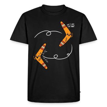 Ai-je verrouillé la porte? - T-shirt Premium bio Homme - noir - Devant - Nico (187cm)