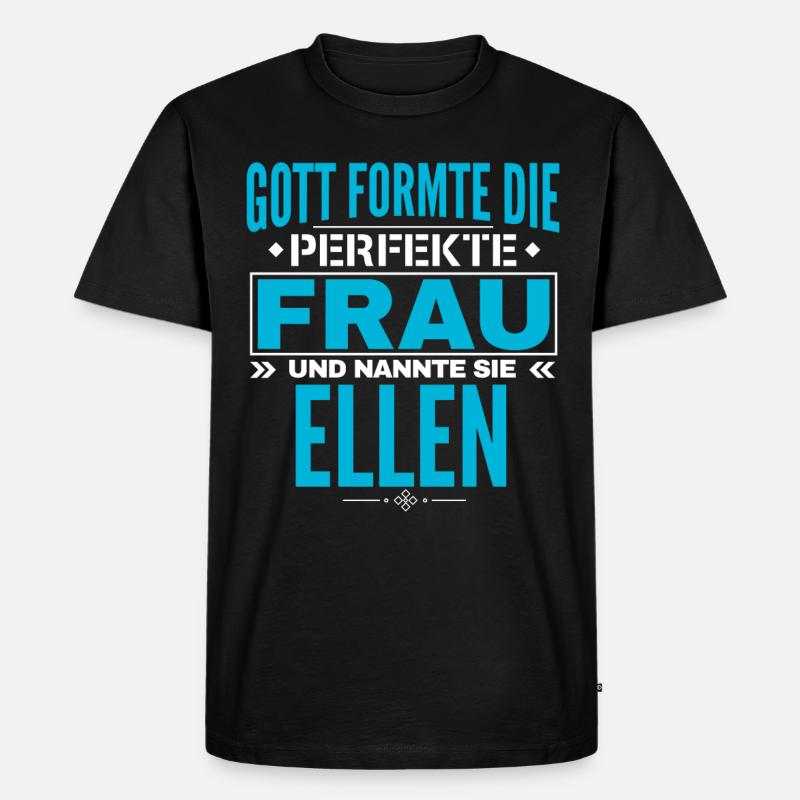 Conception du nom d’Ellen - T-shirt Premium bio Homme - noir