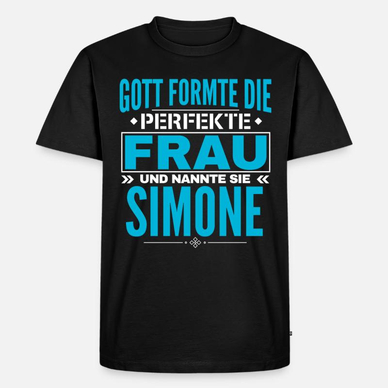 Conception de nom Simone - T-shirt Premium bio Homme - noir