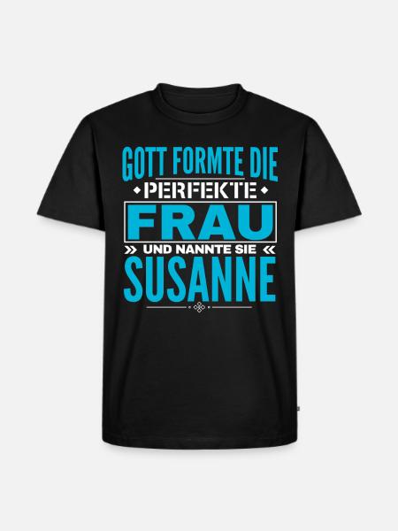 Susanne Name Design - Men's Premium Organic T-Shirt - black