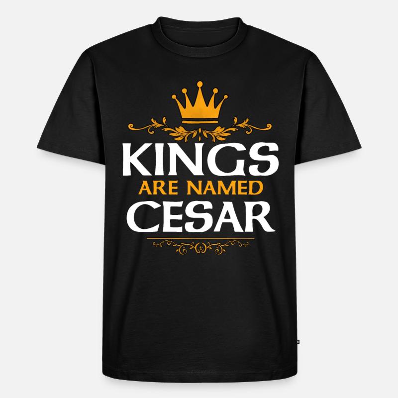 Cesar - Männer Premium Bio T-Shirt - Schwarz