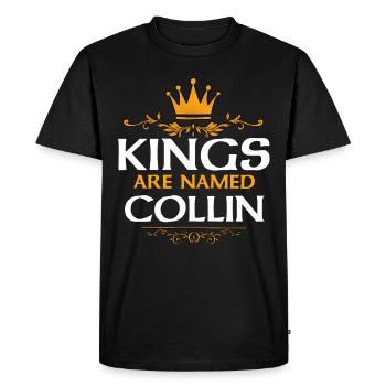 Collin - T-shirt Premium bio Homme - noir - Devant - Nico (187cm)