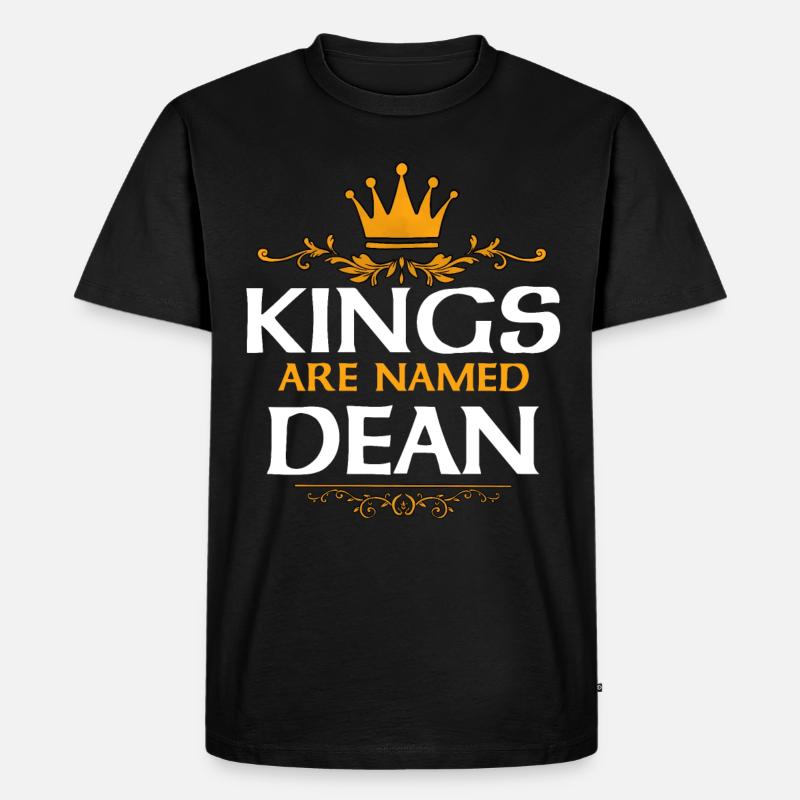 Dean - Männer Premium Bio T-Shirt - Schwarz