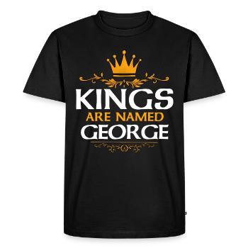 George - T-shirt Premium bio Homme - noir - Devant - Nico (187cm)