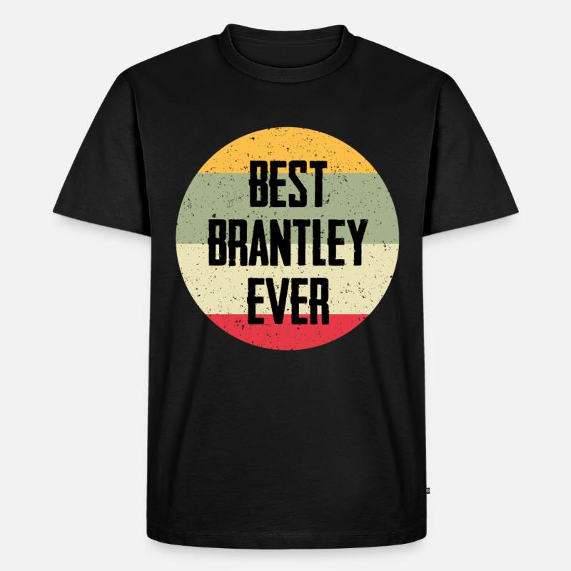 Best Brantley Ever - Männer Premium Bio T-Shirt - Schwarz