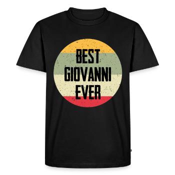 Le meilleur Giovanni de tous les temps - T-shirt Premium bio Homme - noir - Devant - Nico (187cm)