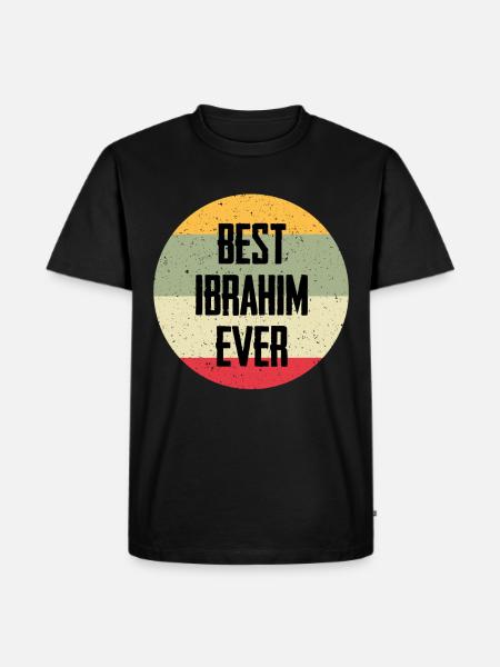 Best Ibrahim Ever - Men's Premium Organic T-Shirt - black