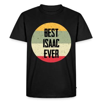 Le meilleur Isaac de tous les temps - T-shirt Premium bio Homme - noir - Devant - Nico (187cm)