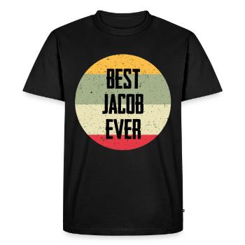 Best Jacob Ever - Men's Premium Organic T-Shirt - black - Front - Nico (187cm)
