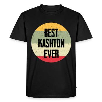 Le meilleur kashton de tous les temps - T-shirt Premium bio Homme - noir - Devant - Nico (187cm)