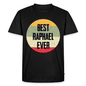 Best Raphael Ever - Men's Premium Organic T-Shirt - black - Front - Nico (187cm)