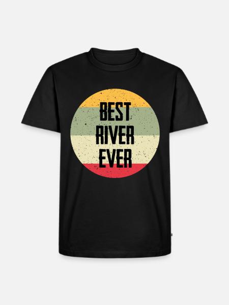 Best River Ever - Men's Premium Organic T-Shirt - black