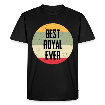 Best Royal Ever - Men's Premium Organic T-Shirt - black - Front - Nico (187cm)