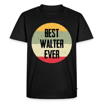 Le meilleur Walter de tous les temps - T-shirt Premium bio Homme - noir - Devant - Nico (187cm)