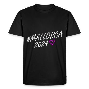 Majorque 2024 Heart Trip - T-shirt Premium bio Homme - noir - Devant - Nico (187cm)