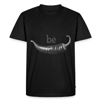 be Chilli - Men's Premium Organic T-Shirt - black - Front - Nico (187cm)