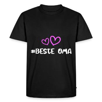 Meilleur amour de cœur de mamie - T-shirt Premium bio Homme - noir - Devant - Nico (187cm)