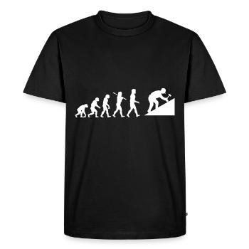 Cadeau de travail d'installation de construction de toit - T-shirt Premium bio Homme - noir - Devant - Nico (187cm)
