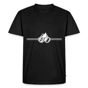ski goggles - Men's Premium Organic T-Shirt - black - Front - Nico (187cm)