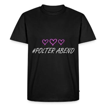 Coeurs d’enterrement de vie de garçon - T-shirt Premium bio Homme - noir - Devant - Nico (187cm)