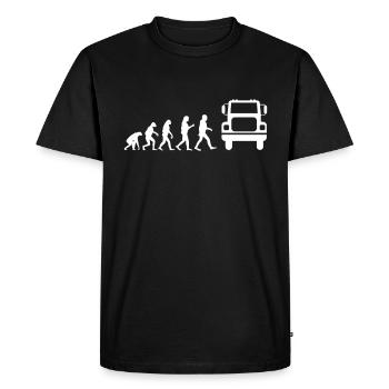 truck - Men's Premium Organic T-Shirt - black - Front - Nico (187cm)