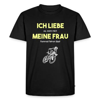 Roue de pensionnaire - T-shirt Premium bio Homme - noir - Devant - Nico (187cm)
