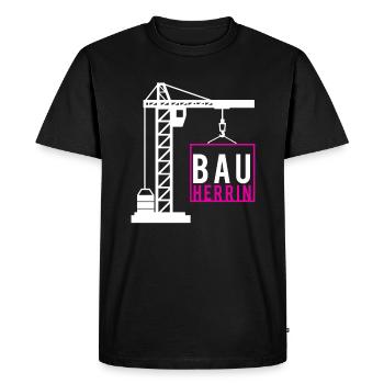 Client house family construction site client gift - Men's Premium Organic T-Shirt - black - Front - Nico (187cm)