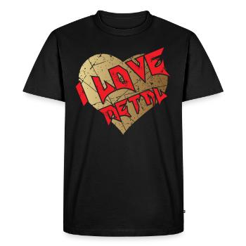Cadeau de fan de musique heavy metal - T-shirt Premium bio Homme - noir - Devant - Nico (187cm)