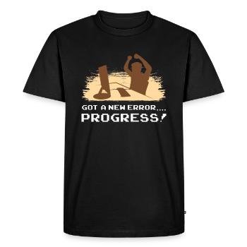 Computer scientist program software development process - Men's Premium Organic T-Shirt - black - Front - Nico (187cm)