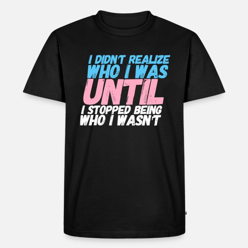 Transgender Transmädchen Transmann Gender Geschenk - Männer Premium Bio T-Shirt - Schwarz