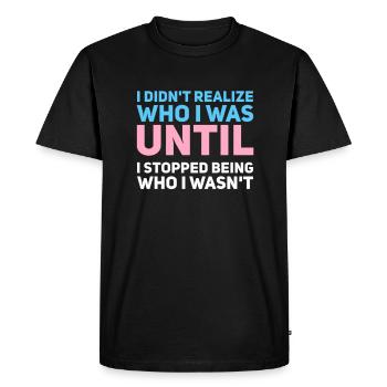 Transgender Transman Transsexual Gender Gift - Men's Premium Organic T-Shirt - black - Front - Nico (187cm)